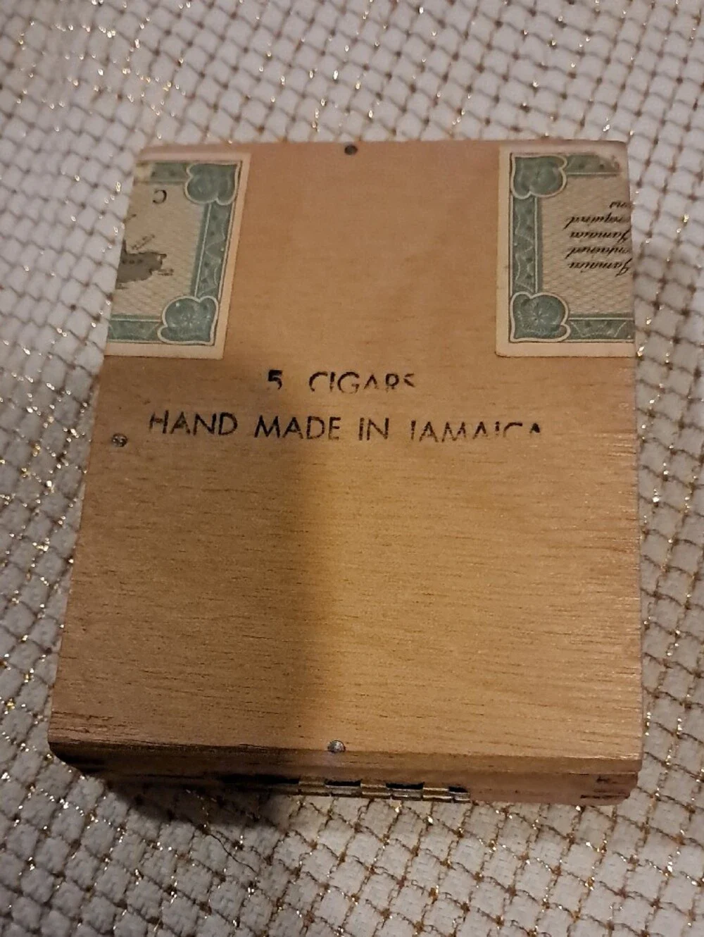 Wooden Cigar Box - Brown